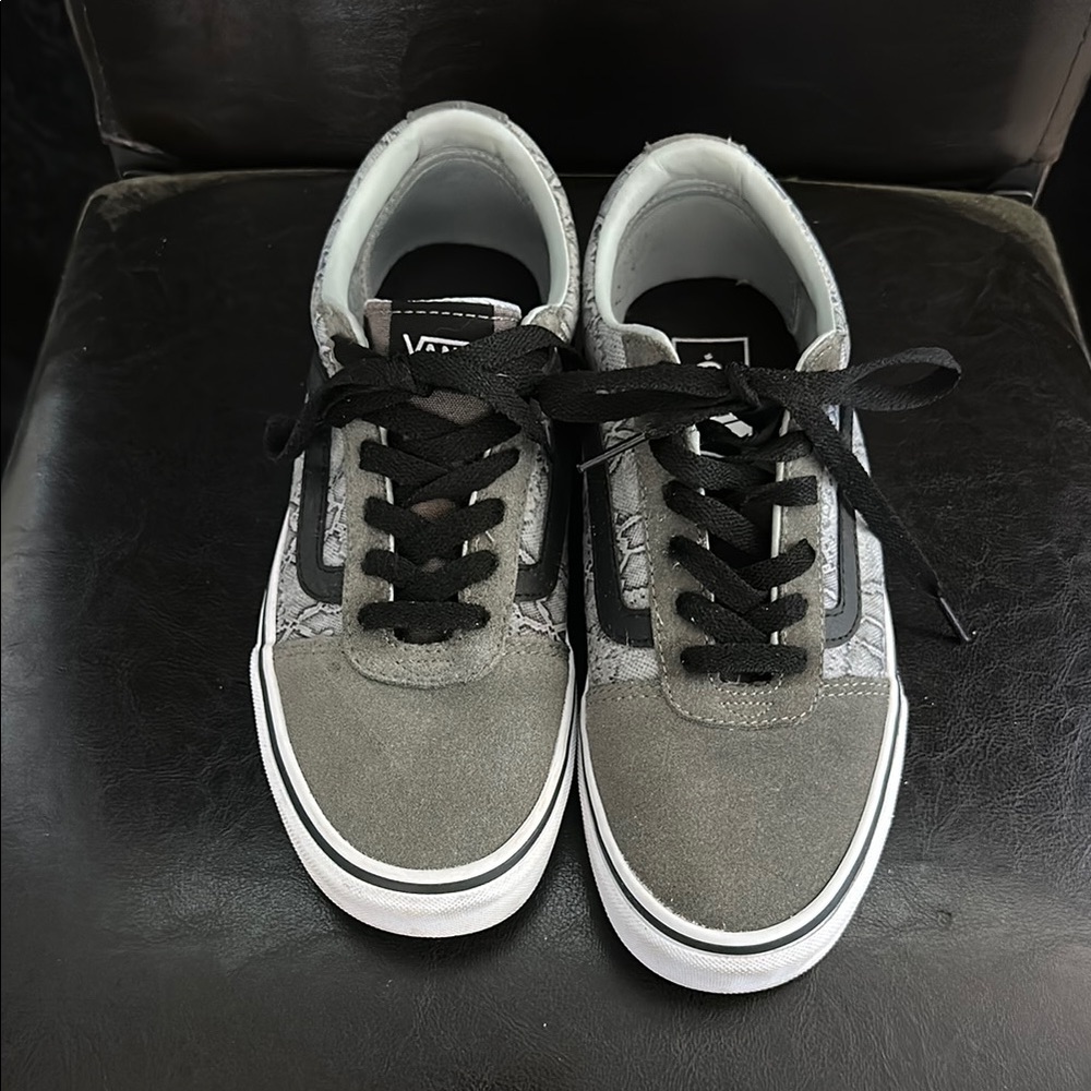 Vans Gray and Black Classic Skate Sneakers
